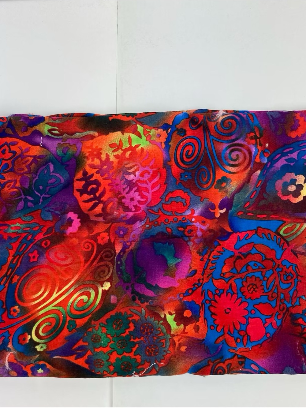 Joann Fabrics Modern multi colored Floral Paisley Fabric 1 yd by 42” New Cotton